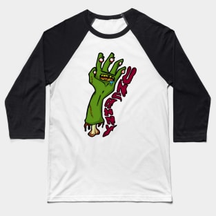 Uncanny - Zombie Hand Baseball T-Shirt